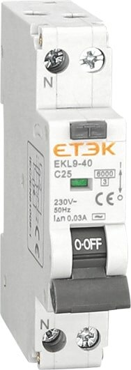PRÚDOVÝ CHRÁNIČ S ISTIČOM EKL9-40-1NC2530A